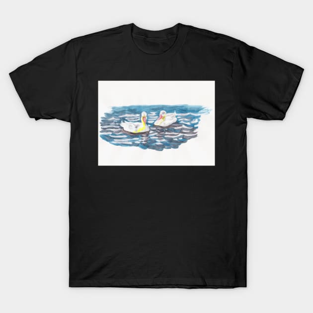 Puddle Ducks T-Shirt by MagsWilliamson